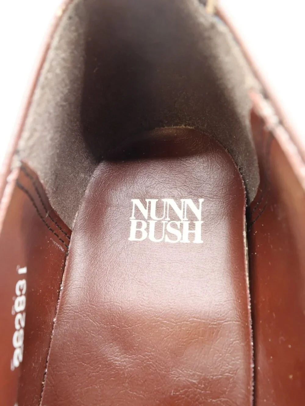 Nunn Bush Bristol Derby Dress Shoes Mens 10 D Mahogany Leather NOS